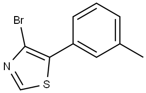 4-Bromo-5-(3-tolyl)thiazole Struktur