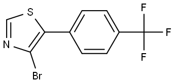 4-Bromo-5-(4-trifluoromethylphenyl)thiazole Struktur