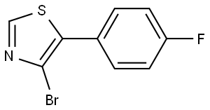 4-Bromo-5-(4-fluorophenyl)thiazole Struktur