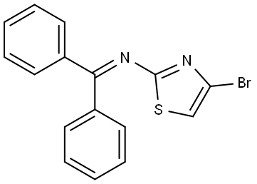 4-Bromo-2-(N-diphenylmethylene)thiazole Struktur