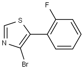 4-Bromo-5-(2-fluorophenyl)thiazole Struktur