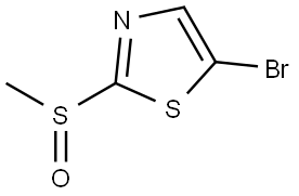 5-Bromo-2-(methylsulfinyl)thiazole Struktur