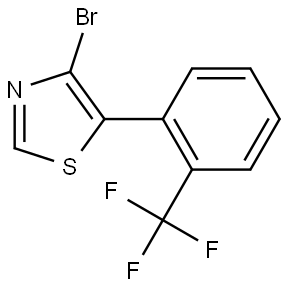 4-Bromo-5-(2-trifluoromethylphenyl)thiazole Struktur