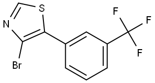 4-Bromo-5-(3-trifluoromethylphenyl)thiazole Struktur