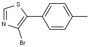 4-Bromo-5-(4-tolyl)thiazole Struktur