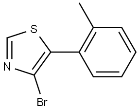 4-Bromo-5-(2-tolyl)thiazole Struktur