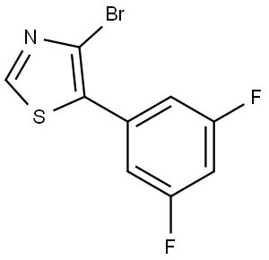 4-Bromo-5-(3,5-difluorophenyl)thiazole Struktur