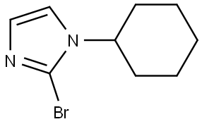 2-bromo-1-cyclohexyl-1H-imidazole Struktur