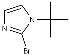 2-bromo-1-(tert-butyl)-1H-imidazole Struktur