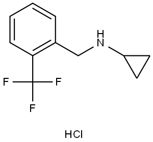 N-(2-(trifluoromethyl)benzyl)cyclopropanamine  hydrochloride Struktur