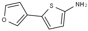 2-Amino-5-(3-furyl)thiophene Struktur