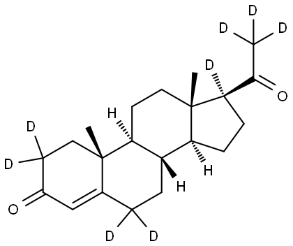 Progesterone D8 major Struktur