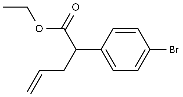 ethyl 2-(4-bromophenyl)pent-4-enoate Struktur