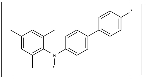 Poly[bis(4-phenyl)(2,4,6-triMethylphenyl)aMine] Struktur