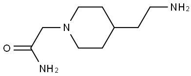 1-Piperidineacetamide, 4-(2-aminoethyl)- Struktur