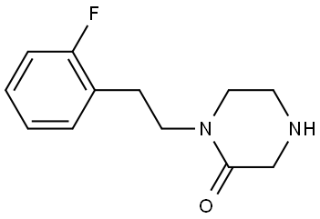 2-Piperazinone, 1-[2-(2-fluorophenyl)ethyl]- Struktur