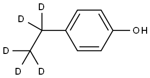 4-(ethyl-d5)phenol Struktur