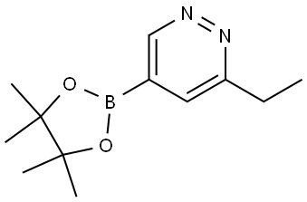 3-ethyl-5-(4,4,5,5-tetramethyl-1,3,2-dioxaborolan-2-yl)pyridazine Struktur