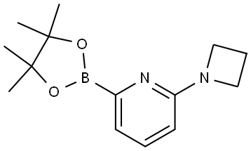 2-(azetidin-1-yl)-6-(4,4,5,5-tetramethyl-1,3,2-dioxaborolan-2-yl)pyridine Struktur