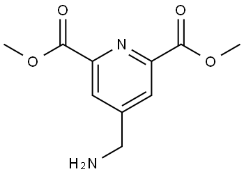 2,6-Pyridinedicarboxylic acid, 4-(aminomethyl)-, 2,6-dimethyl ester Struktur