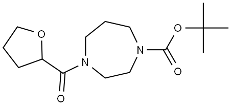 tert-butyl 4-(tetrahydrofuran-2-carbonyl)-1,4-diazepane-1-carboxylate Structure