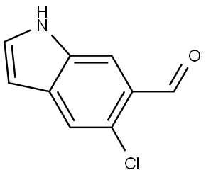 1H-Indole-6-carboxaldehyde, 5-chloro- Struktur