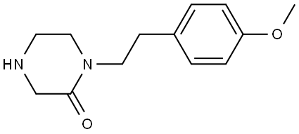 2-Piperazinone, 1-[2-(4-methoxyphenyl)ethyl]- Struktur