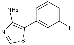 4-Amino-5-(3-fluorophenyl)thiazole Struktur