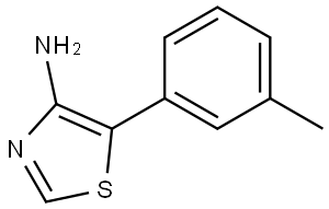 4-Amino-5-(3-tolyl)thiazole Struktur