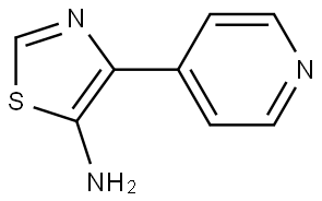 5-Amino-4-(4-pyridyl)thiazole Struktur