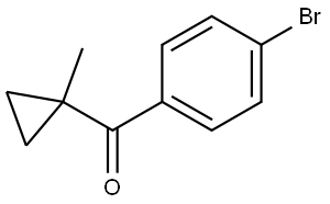 (4-Bromophenyl)(1-methylcyclopropyl)methanone Struktur