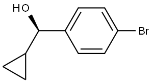 (R)-(4-bromophenyl)(cyclopropyl)methanol Struktur