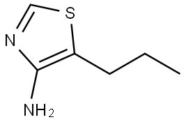 4-Amino-5-(n-propyl)thiazole Struktur