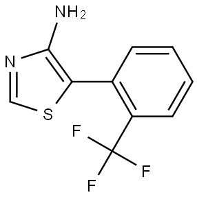 4-Amino-5-(2-trifluoromethylphenyl)thiazole Struktur