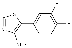 4-Amino-5-(3,4-difluorophenyl)thiazole Struktur