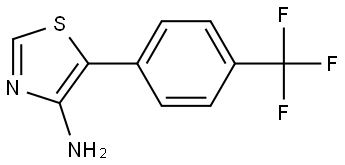 4-Amino-5-(4-trifluoromethylphenyl)thiazole Struktur