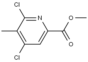 methyl 4,6-dichloro-5-methylpicolinate Struktur