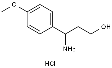 3-Amino-3-(4-methoxyphenyl)propan-1-ol hydrochloride Struktur