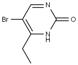 5-Bromo-2-hydroxy-4-ethylpyrimidine Struktur