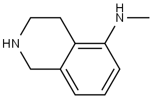 1,2,3,4-Tetrahydro-N-methyl-5-isoquinolinamine Struktur