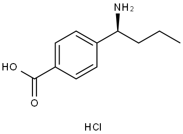 (S)-4-(1-aminobutyl)benzoic acid hydrochloride Struktur