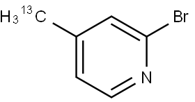 2-bromo-4-(methyl-13C)pyridine Struktur