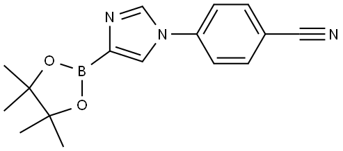 1-(4-Cyanophenyl)-1H-imidazole-4-boronic acid pinacol ester Struktur