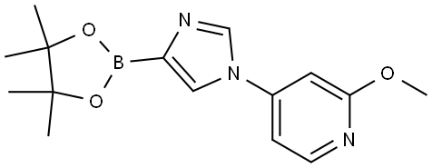 1-(2-Methoxy-4-pyridyl)-1H-imidazole-4-boronic acid pinacol ester Struktur