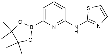 6-(2-Thiazolylamino)pyridine-2-boronic acid pinacol ester Struktur