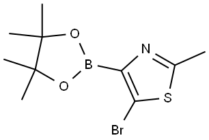 5-Bromo-2-methylthiazole-4-boronic acid pinacol ester Struktur