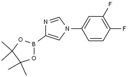 1-(3,4-difluorophenyl)-4-(4,4,5,5-tetramethyl-1,3,2-dioxaborolan-2-yl)-1H-imidazole Struktur