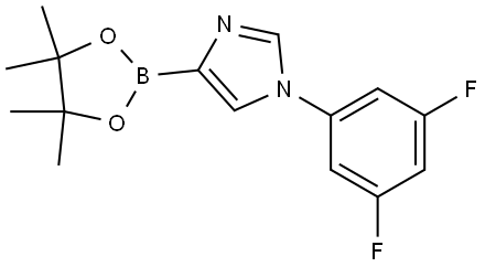 1-(3,5-Difluorophenyl)-1H-imidazole-4-boronic acid pinacol ester Struktur