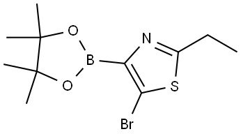 5-Bromo-2-ethylthiazole-4-boronic acid pinacol ester Struktur