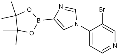 1-(3-Bromo-4-pyridyl)imidazole-4-boronic acid pinacol ester Struktur